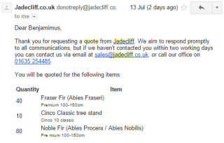 jadecliff quote email staff